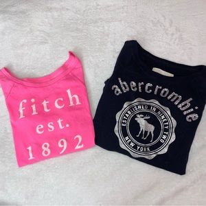Set of 2 Abercrombie Kids Long Sleeve Girls Tops